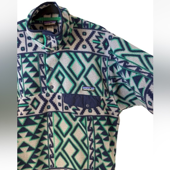 Patagonia Lightweight Synchilla Snap-t Fleece Men's Montana Siete Small S RARE - Picture 2 of 6